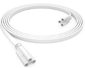 SHOPLED 1 Pc 3FT T5 T8 LED Shop Light Connecting Wire, Dual-Ended Linkable Cable Cords for LED Tube Light Fixture, Ceiling Lamp