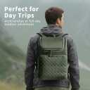 Cooler Backpack Insulated Leak Proof 33 Cans, Waterproof Hiking Backpack Cooler Soft Cooler Bag Lunch Backpack for Picnic Camping Beach, Green