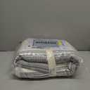 Great Bay Home Striped Quilt Set - 3-Piece Full/Queen Size Farmhouse Bedding Set - Lightweight, All-Season, Reversible Bedspread (White/Grey)