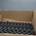 Elevon Puzzle Exercise Gym Flooring Mat, 1" Thick EVA Interlocking Foam 18 Tiles Workout Mat for Home Gym, 72 Sq Ft, Graphite