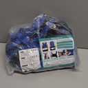 Gait Belt for Seniors Transfer Gate Belt for Elderly Lifting with 8 Handles Physical Therapy Lift Assist Patient Fall Prevention Medical Walking Standing Aids Supports Safety Harness (Mesh - Blue)