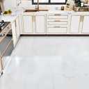Wallercity 16PCS White/Red Marble Peel and Stick Floor Tiles Thick Non-Slip Vinyl Flooring Sheets for Bathroom Kitchen RV 12x12 Inch Square Waterproof Floor Stickers for Hallway Bedrom Living Room