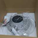 Depuley Modern Ceiling Fan with Light: 19" Flush Mount Low Profile LED Ceiling Fans with Remote & Smart APP Control - White Bladeless Fandelier Dimmable Quiet DC Motor for Bedroom Kids Room 6 Speeds