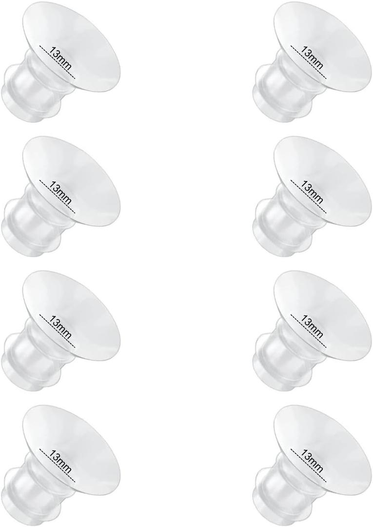 Flange Inserts 13mm 8PC Compatible with Momcozy S12 pro/S9 pro/S9/S10/S12/Medela/TSRETE/Spectra/Bellababy etc 24mm Wearable Breast Pump, Reduce 24mm Tunnel Down to Correct Size