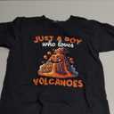 Kids Just A Boy Who Loves Volanoes Volcano Eruption T-Shirt, Small