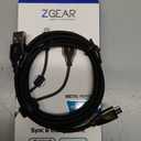 6 Foot Braided Nylon Micro Black Chrome USB Charge/Sync Cable