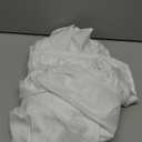 RIMELA Full Size White Bed Skirt 15 Inch Drop, Wrap Around Elastic Bed Skirts Full Size Dust Ruffle, Bedskirt for Adjustable Bed Base Solid Wrinkle and Fade Resistant Silky Fabric Machine Washable