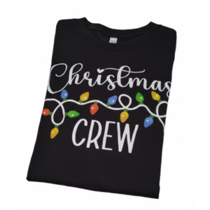 T-Shirt Kids Black L Christmas Crew