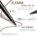 MAVENI Browcharm Microblading Eyebrow Pencil for Women,0.1mm Ultra-Fine Mechanical Pencil,Makeup Brow Definer Waterproof,Draws Tiny Brow Hairs and Fills in Sparse Areas and Gaps (05 Deep Brown)