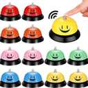 Cindeer 12 Pcs Call Service Bell 3 Inch Diameter Desk Dinner Bell Anti Rust for Metal Dining Ring for Classroom Counter Restaurant Hotel Table Kitchen Bar