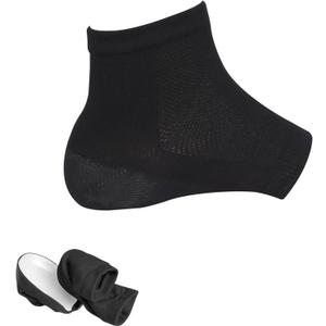 Linkidea Height Max Socks, 1 Inch Increasing Insoles, Invisible Boost Heel Pads for Men & Women 1 Pair (2.5cm, Black)