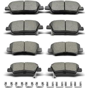 D1444 D1445 8pcs Ceramic Front Rear Brake Pads With Clips Fit For Hyundai Sonata 2011-2015,For Kia Optima 2011-2016
