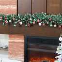 Christmas Ball Ornaments, 30 Pcs 2.36 Inch Red White Green Small Plastic Decorative Hanging Ornaments for Indoor Outdoor Christmas Tree Wreath Christmas Party Decorations Supplies - 10 Patterns