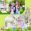 Wenqik 6 Pcs Easter Yard Signs Outdoor Large Bunnies Lawn Decor with Stakes Tumbling Bunnies Easter Outdoor Decorations Egg Hunt Signs for Outside Garden Lawn Party Spring, Assorted Sizes