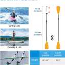 OCEANBROAD SUP Paddle - Adjustable Stand-Up Paddle for Paddleboard Kayak, Adjustable Aluminum Alloy Shaft with Reinforced Nylon Blades