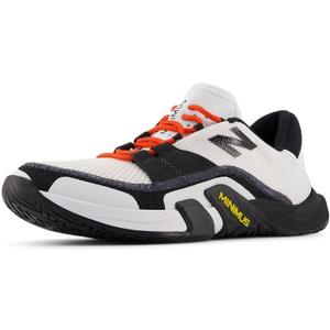 New Balance Men's Minimus Tr V2 Cross Trainer Shoes (8.5, White/Black/Neo Flame)