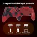 BETMI Wireless Controller for Xbox one/Series X|S/Windows 10/11, 2.4GHz Gaming Gamepad with Hall Effect Joystick, Back Button, Marco/Turbo/Dual Vibration, 3.5mm Audio Jack (Red)