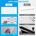HAMIGAR Whiteboard Sticker for Wall, 48" x 79" Dry Erase Board, Large Peel and Stick Wallpaper, Contact Paper Adhesive with 1 Marker