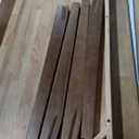 DELAVIN 59 Inch Large Solid Wood Dining Table for 4-6 People, Mid Century Rectangular Kitchen Table, Farmhouse Oak Dining Room Table for Dining Room, Living Room, Easy Assembly, Walnut