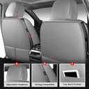 MIROZO Seat Covers Full Set,Seat Covers for Car Waterproof Automotive Seat Covers Vehicle Seat Covers Car Seat Protector Seat Cover Set for Cars SUV Pick-up Truck Sedan (Full Set, Gray)