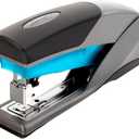 Swingline Stapler, 25 Sheet Capacity, Optima 25, Jam Free, Reduced Effort, Soft Grip, Blue and Gray (66404) (Pack of 1)
