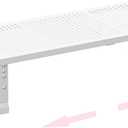 Metal Stackable Expandable Storage Shelf - Multi-Functional Home Storage Shelf, Suitable for Kitchen, CabinetBathroom, Office, Garage, etc.1PACK/White/Large, 10"D x 16.5"W x 6.2"H