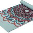 Gaiam Yoga Mat - Premium 6mm Print Extra Thick Non Slip Exercise & Fitness Mat for All Types of Yoga, Pilates & Floor Workouts (68"L x 24"W x 6mm Thick)
