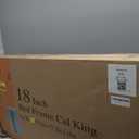 Amazon Basics Bed Frame with Storage, Foldable Metal Platform, Sturdy Steel, No Box Spring Needed, 14-inch High, Tool-Free Setup, Queen Size, Black