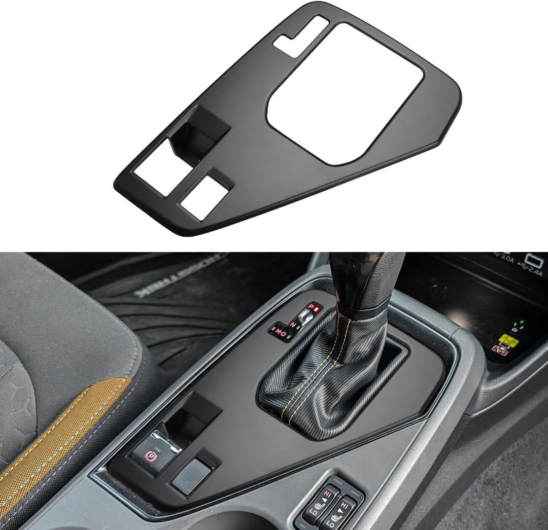 INTGET Matte Gear Panel Cover for 2024 2025 2026 Crosstrek/Impreza Accessories Middle Center Console Interior for 2025 Crosstrek Wilderness Accessories 2026 (Small Gear Panel Cover-Matte Black)