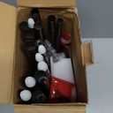 Bronze Wrap Around Double Curtain Rods Set, USFOOK Blackout Dual Curtain Rods for Windows 66 to 120 Inch, 6/8 Inch Room Darkening Curtain Rod 32 to 115 Inch, Decorative Drapery Rods for Home