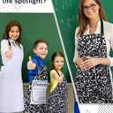 Honeydak 6 Pcs Halloween Composition Notebook Group Costumes for Adults Halloween Teacher Group Cosplay Apron Props Gifts for Women Man Teachers Librarians Holiday Party