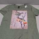 Japanese Art Birds on Cherry Blossom Japanese T-Shirt, Size M