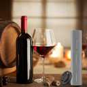 COKUNST Electric Wine Opener, Automatic Operation Corkscrew, Battery Operated Wine Bottle Opener with Foil Cutter, Wine Gift for Wedding Kitchen Party Home, Grey