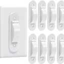 Wall Switch Guard, Child Proof Light Switch Cover Guard | Toggle Style | Light Switch Protection | Keep Toggle Switch in On or Off Position | 8 Pack, White