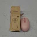 TECKNET Wireless Mouse, 2.4G Quiet Computer Mouse with USB Receiver, 4 Buttons Portable Cordless Mice for Chromebook, Laptop, PC, Mac, 800/1200/1600 DPI - Pink