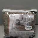 Gennia Waterproof Recliner Sofa Cover,Stretch Reclining Couch Covers with Pockets,Washable Lazy Boy Recliner Slipcovers,Leakproof Sofa Protector for Kids, Pets, Dog and Cat (3 Seat, Taupe)