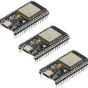 ESP-WROOM-32 and ESP32 ESP-32S Development Boards:2.4GHz Dual-Mode WiFi+Bluetooth Dual-core,with Integrated Antenna, RF AMP,Filter, and Support for AP/STA Modes