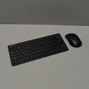 TECKNET Wireless Keyboard and Mouse Combo, Mini Cordless Computer Keyboard and Mouse Set 2.4GHz, Silent Adjustable 1600 DPI, Quiet Click, Lag-Free for Computer, Laptop, PC, Windows, Mac, Chrome OS (Black)
