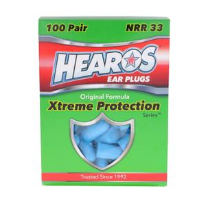 HEAROS Xtreme Foam Earplugs, 33dB NRR Ear Plugs, 100 Pairs, Foam Ear Plugs Noise Reduction & Hearing Protection HEAROS Xtreme Foam Earplugs, 33dB NRR Ear Plugs, 100 Pairs, Foam Ear Plugs Noise Reduction & Hearing Protection