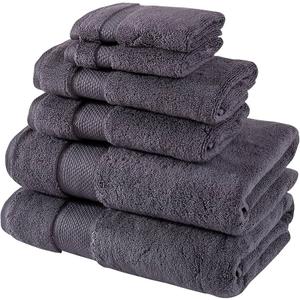 Simpli-Magic Cotton Bath Towels, 25x50, Charcoal , 6 Pack
