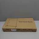 Buzowruil Metal Rolling Clothing Rack Adjustable Freestanding Garment Organizer with Wheels, Space-Saving Design for Home, Closet, Office, or Retail, Gold