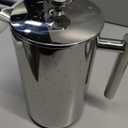 Secura French Press Coffee Maker, 304 Grade Stainless Steel Insulated Coffee Press with 2 Extra Screens, 50oz (1.5 Litre), Silver