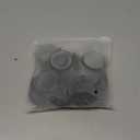 24 PCS Curtain Rings, Metal with Smooth, Quiet Nylon Inserts with Clips, 1.38" Interior Diameter, Black