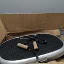 EILISON FitMaxx 3D XL Vibration Plate Exercise Machine - Whole Body Workout Vibration Platform w/Loop Bands - Lymphatic Drainage Machine for Weight Loss, Shaping, Recovery (Fitmaxx Silver, 818)