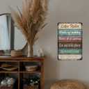 Lake Rules Metal Sign  Lake House Decor Wall Art for Summer Cabin, Lake Life Decor, Lake Wall Art, Lake House Sign for Home, Outdoor Lake Decorations  8x12 Inch Vintage Tin Sign