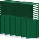40 Pieces Small Notebooks A6 Pocket Journals 3.5 x 5.5 Inch Small Leather Notebook Mini Ruled Lined Journal with Elastic Band Pen Holder Page Marker Ribbons (Green)