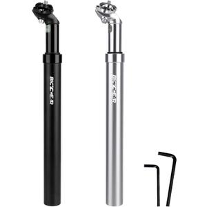 Suspension Seatpost 27.2 30.4 30.9 31.6 Bike Seat Posts with Suspension 40mm Travel Bicycle Seat Shock Absorber Aluminum Tube for E Bike MTB BMX Road City Bike Replacement Component Parts