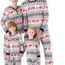 PATPAT Christmas Family Matching Pajama Sets Includes Christmas Socks - Perfect for Family Photos & Holiday Celebrations (L)
