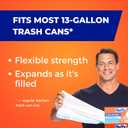 Hefty Ultra Strong 13 Gallon Trash Bags, Tall Kitchen Trash Bags 13 Gallon Size, Drawstring Closure, Continuous Odor Control, White, Citrus Twist Scent, 80 Bags