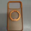 TORRAS Ostand Q3 Silicone for iPhone 17 Pro Max Case, Fit for MagSafe, 360 Spin Ring Stand, Liquid Silicone Cozy Vibrant Grip, Camera Control, Protective Case for iPhone 17 Pro Max, Pastel Orange